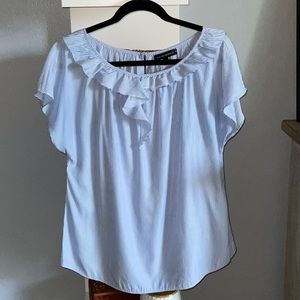 Banana Republic frayed neck top